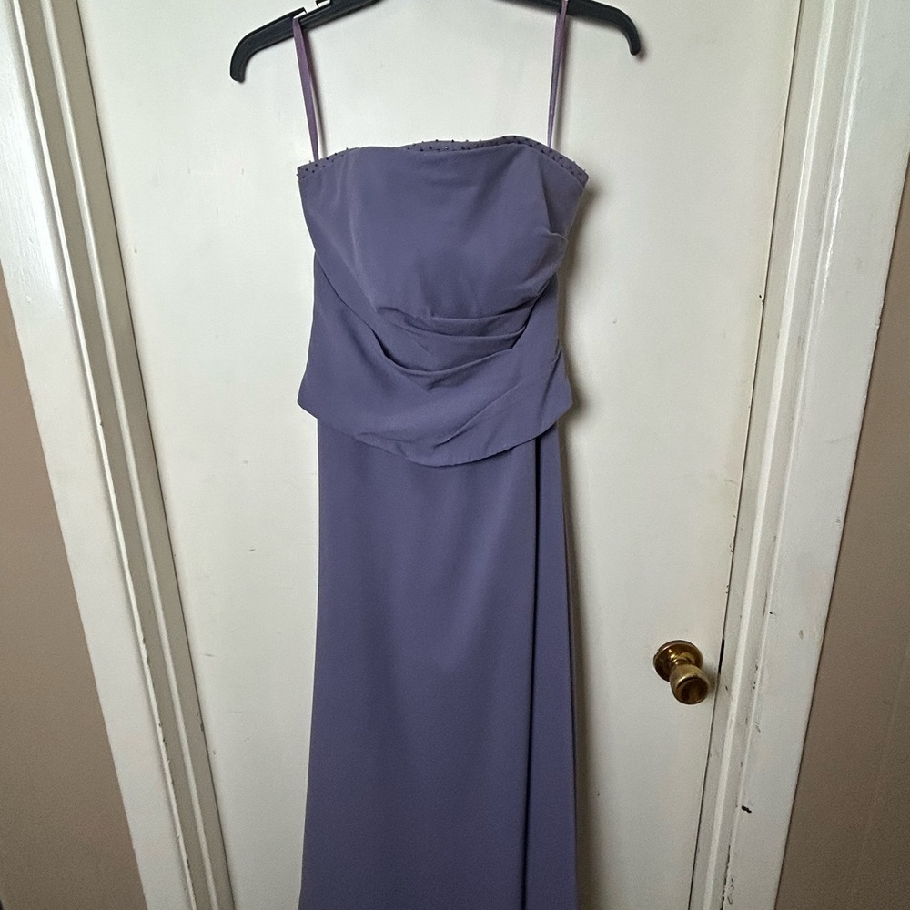 Mori Lee Strapless Dress in Soft Purple